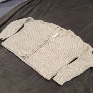 Beautiful light gray & white marbled GAP cardigan